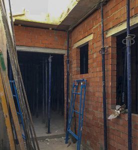 Creación fachada, ventanas y puertas